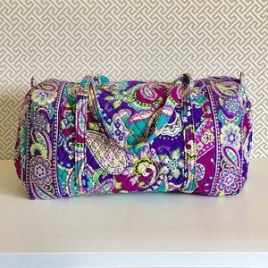 Small Vera Bradley duffel bag. 18 inches long.